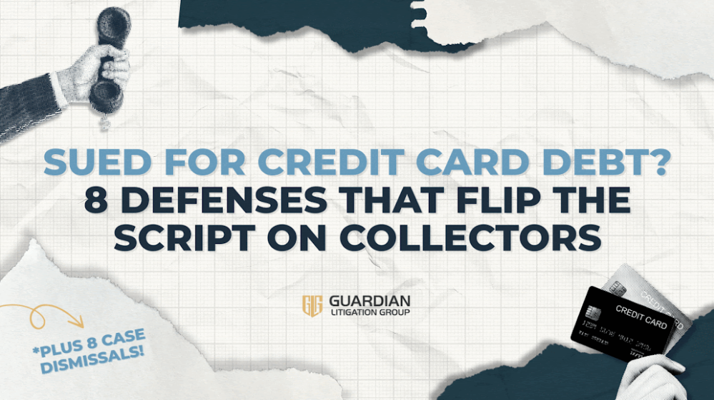 Sued For Credit Card Debt?