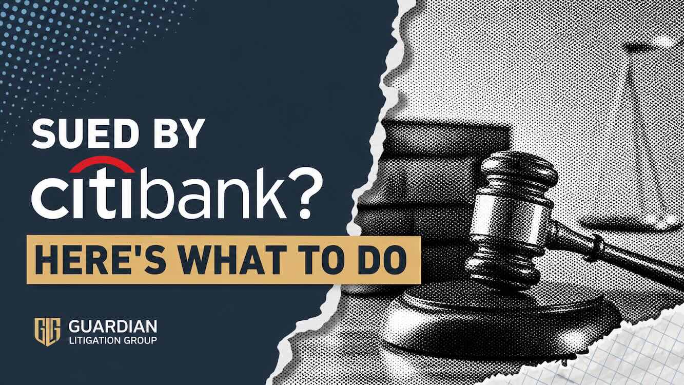 sued by citibank what to do